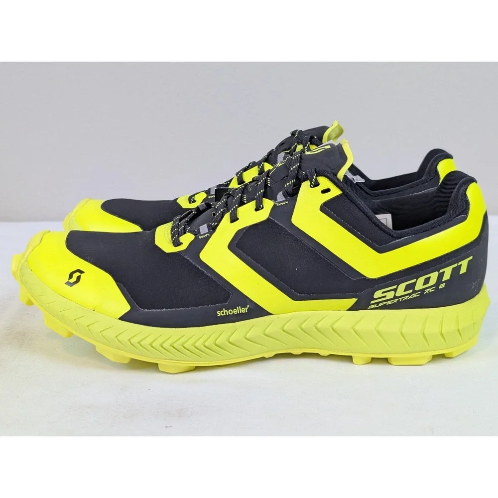 SCOTT Supertrac RC 2 Trail Running Shoes Women's 7 Black Yellow Lightweight